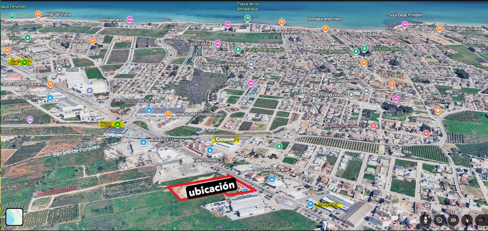Nave comercial en venta en El Verger